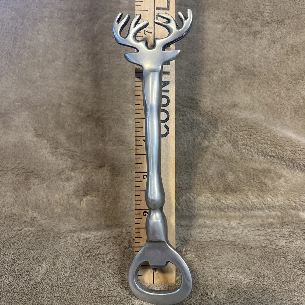 Deer Stag Head Metal Bottle Opener - 7‎ 1/4